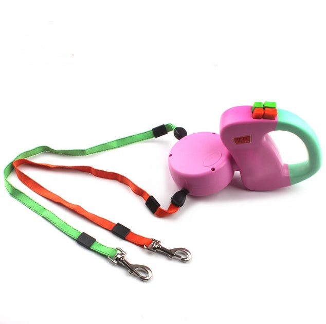Dual Retractable Dog Walking Leash