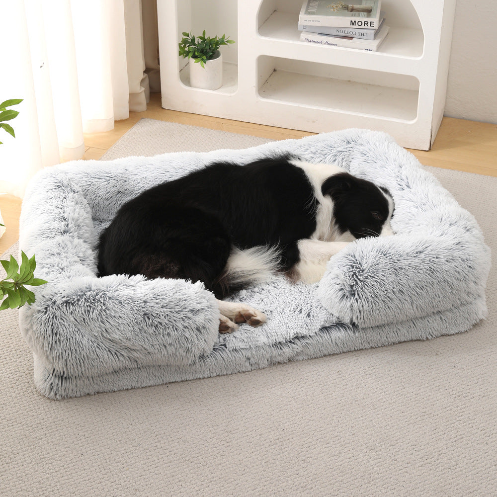 Super Cozy Round Plush Bed Dogs Love
