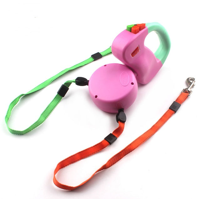 Dual Retractable Dog Walking Leash