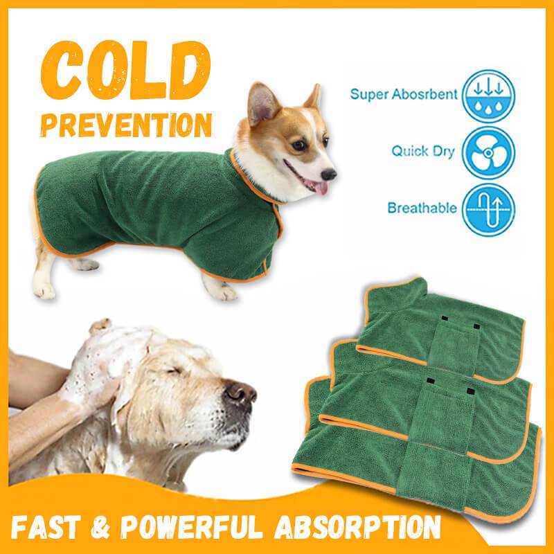Ultra-soft Dog Bathrobe for Fast Drying