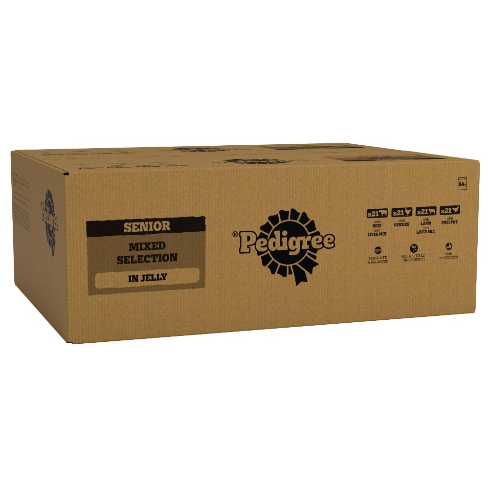 Pedigree Adult Dog Wet Food Pouch Mixed Selection in Gravy, 40x100g