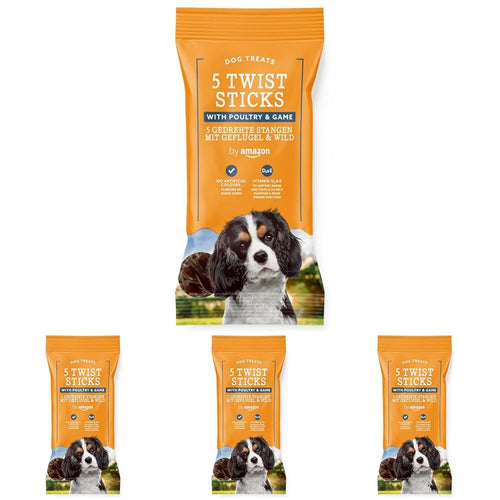 by Amazon Dog Treats - Flat Strips with Chicken, 200g