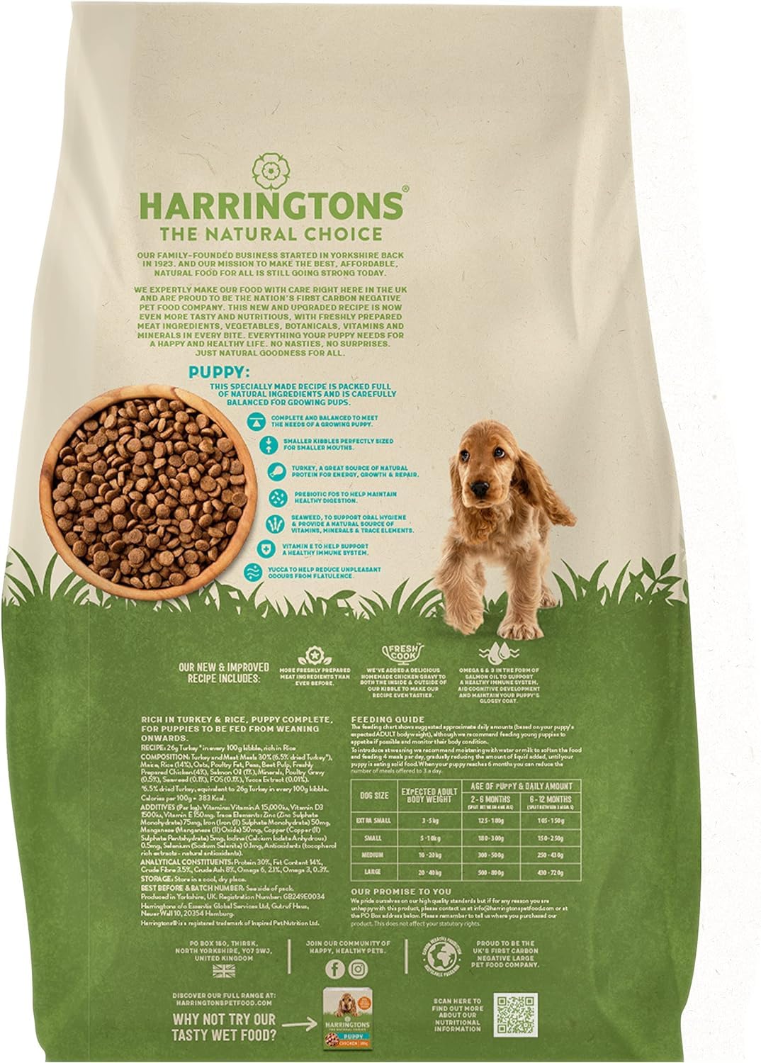 Harringtons Complete Dry Adult Dog Food Lamb & Rice 15kg - Made with All Natural Ingredients