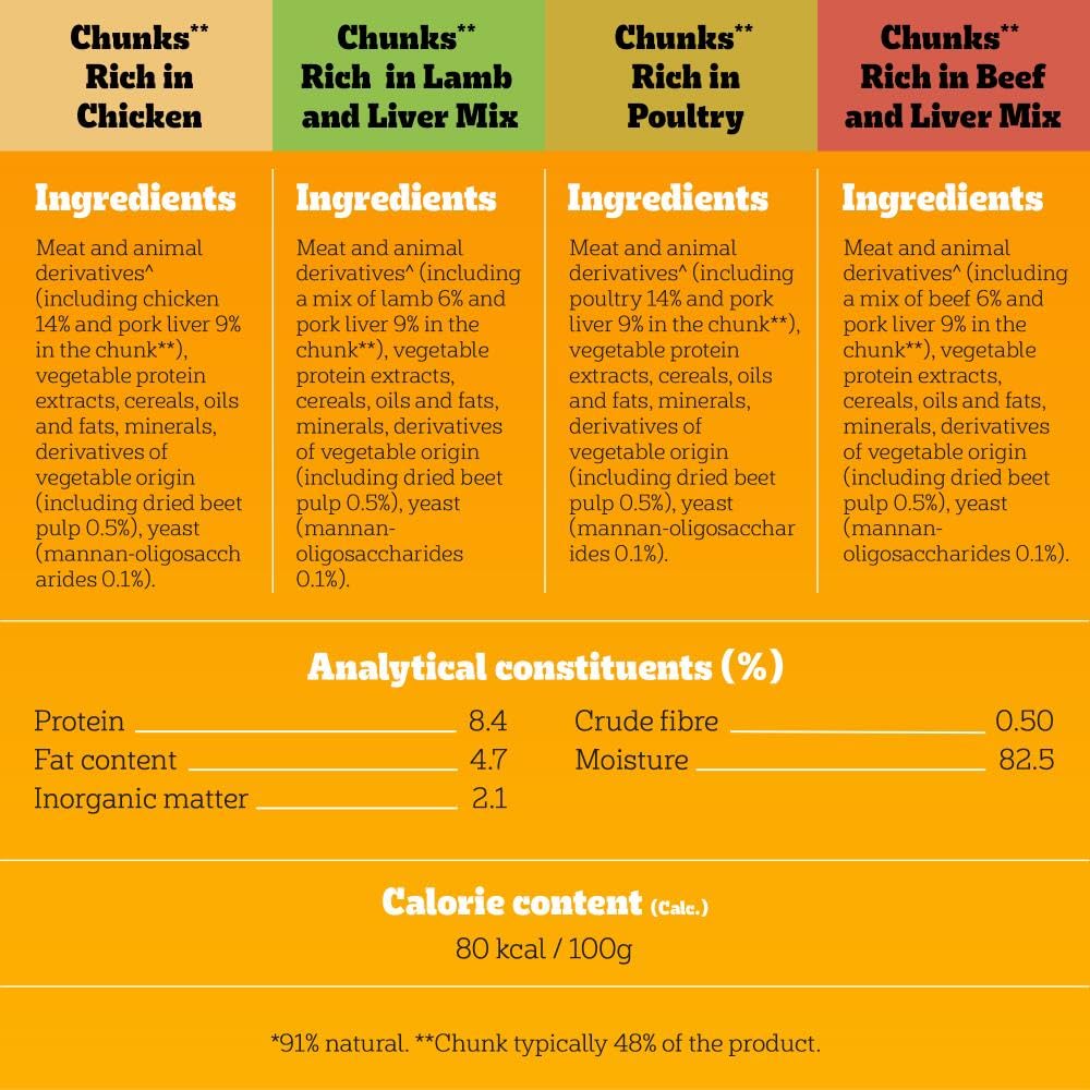 Pedigree Adult Dog Wet Food Pouch Mixed Selection in Gravy, 40x100g
