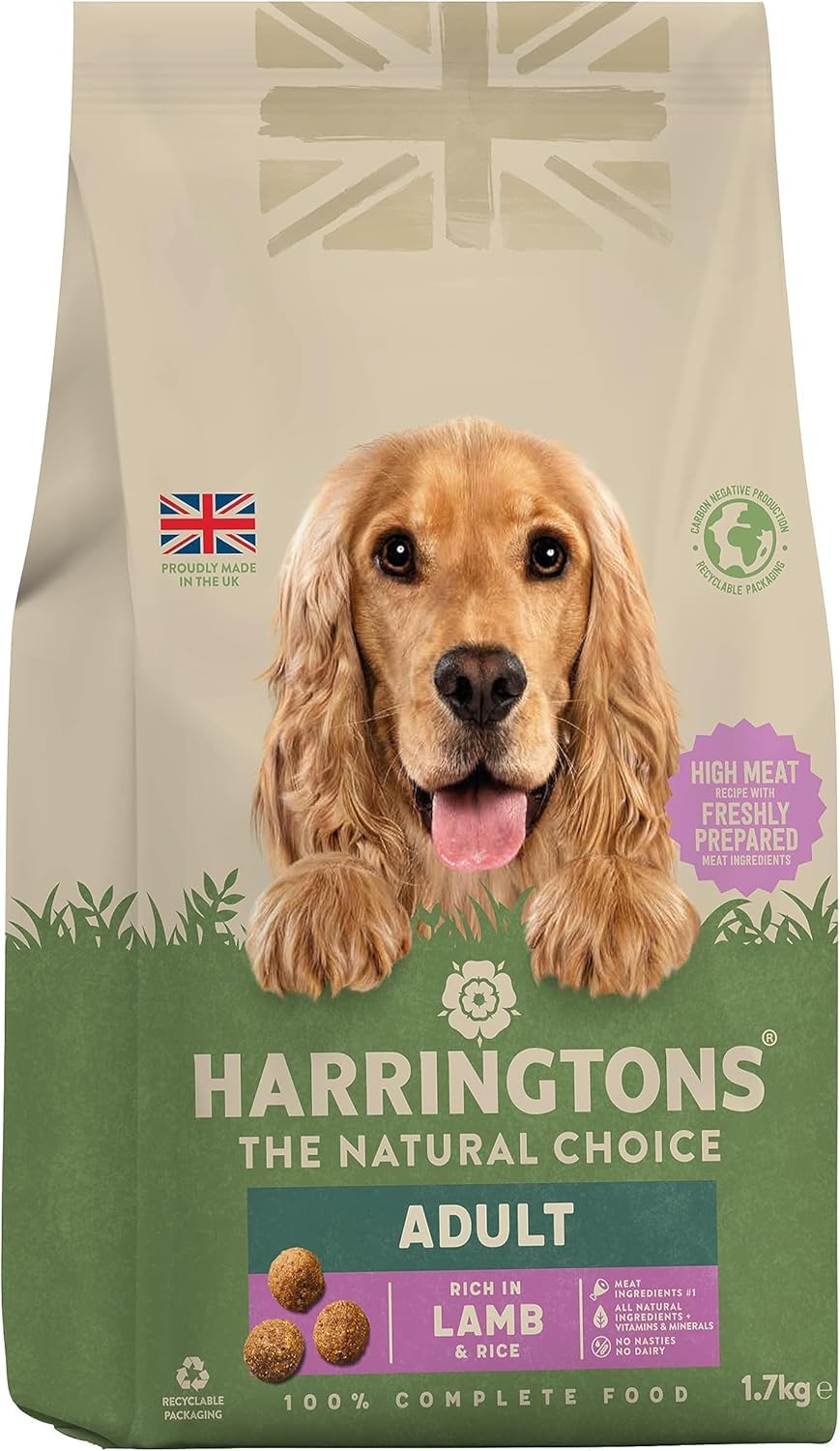 Harringtons Complete Dry Adult Dog Food Lamb & Rice 15kg - Made with All Natural Ingredients