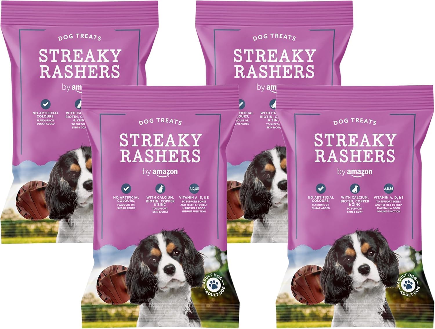 by Amazon Dog Treats - Flat Strips with Chicken, 200g