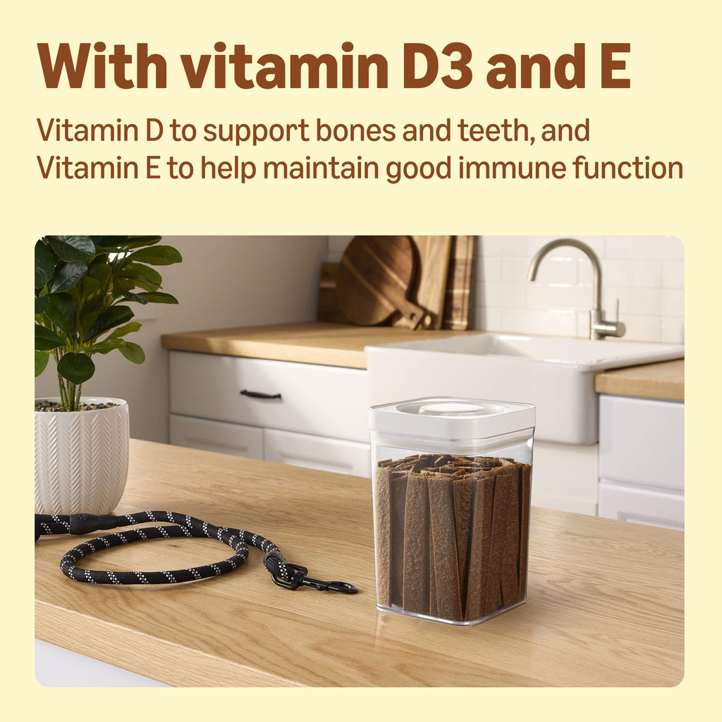 by Amazon Dog Treats - Flat Strips with Chicken, 200g