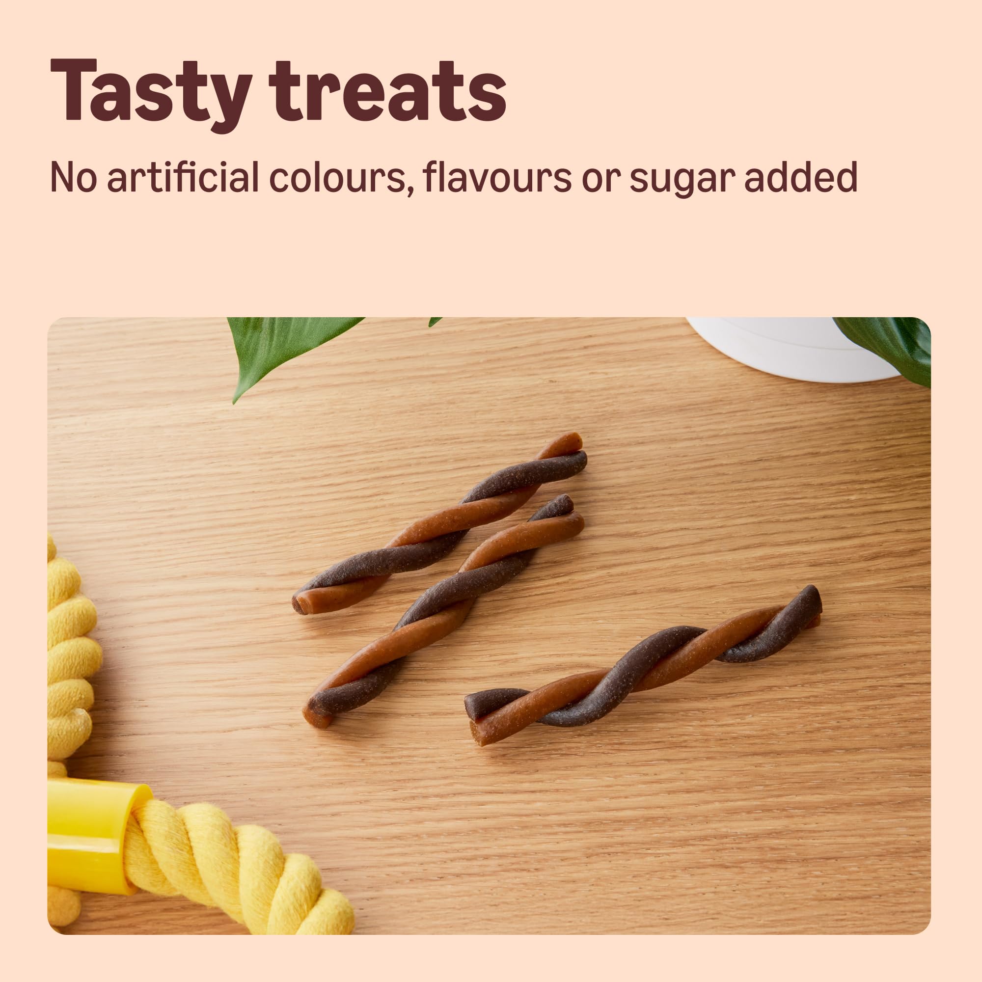 by Amazon Dog Treats - Flat Strips with Chicken, 200g