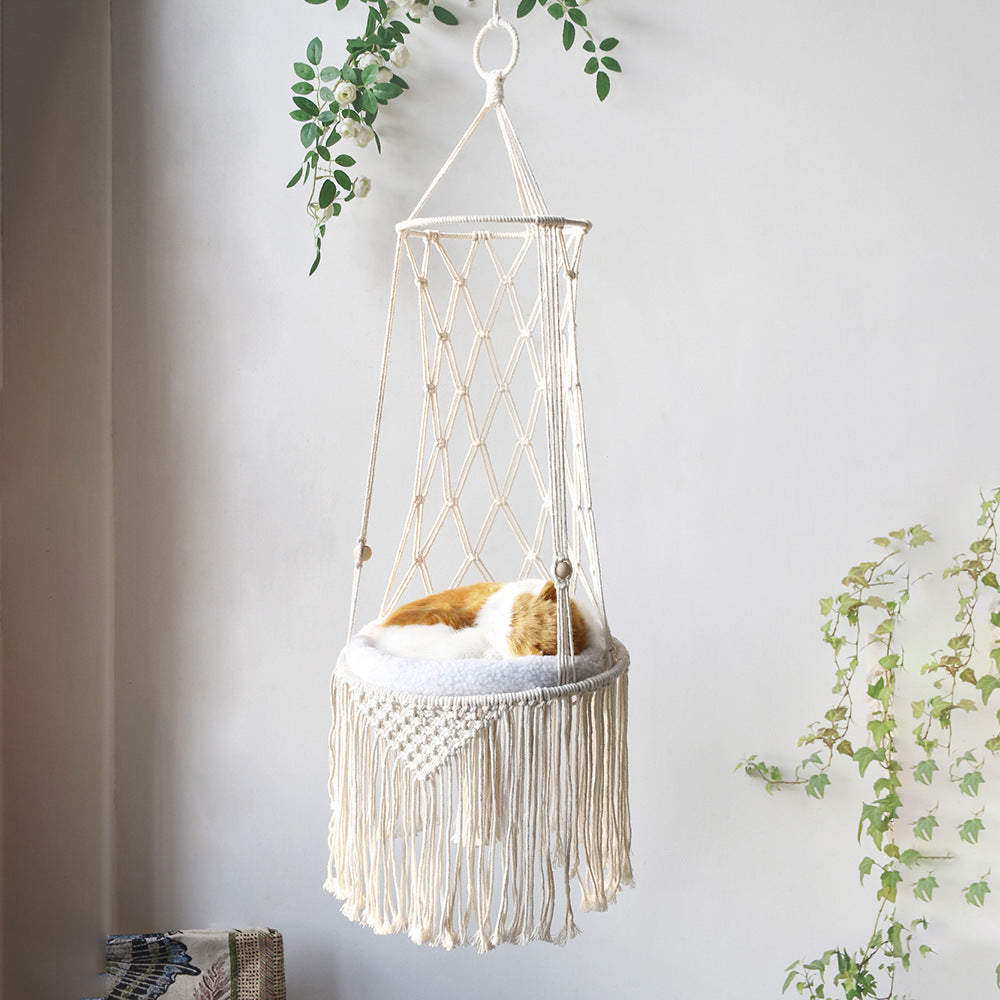 Elevated Pet Comfort Hanging Hammock