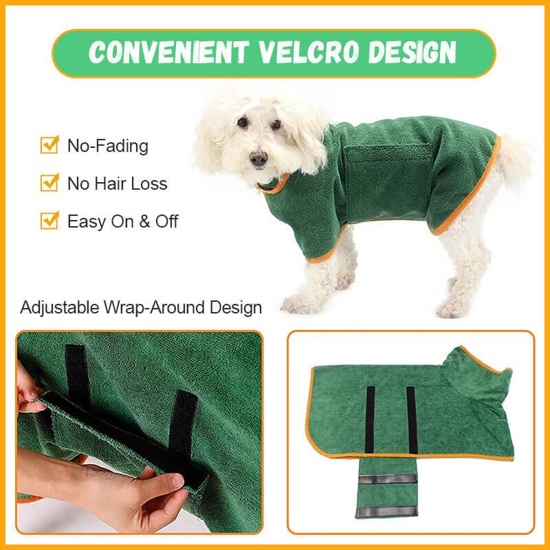 Ultra-soft Dog Bathrobe for Fast Drying