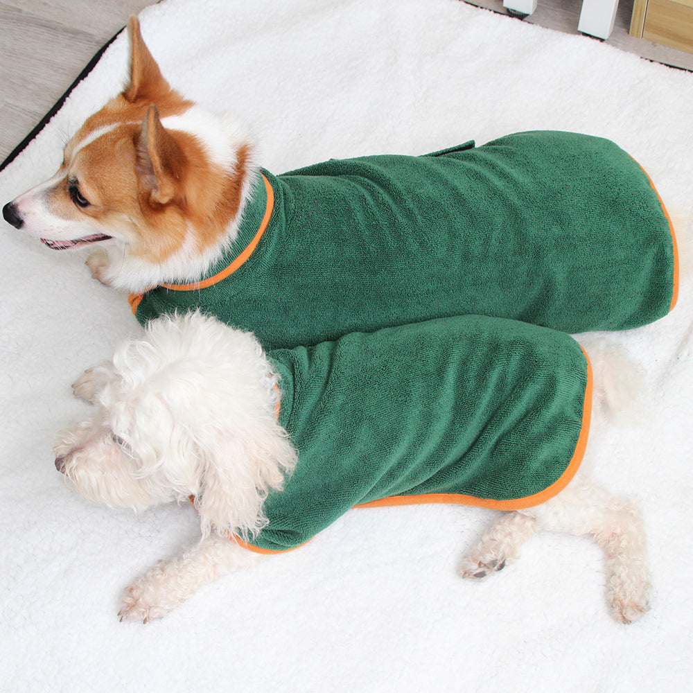 Ultra-soft Dog Bathrobe for Fast Drying