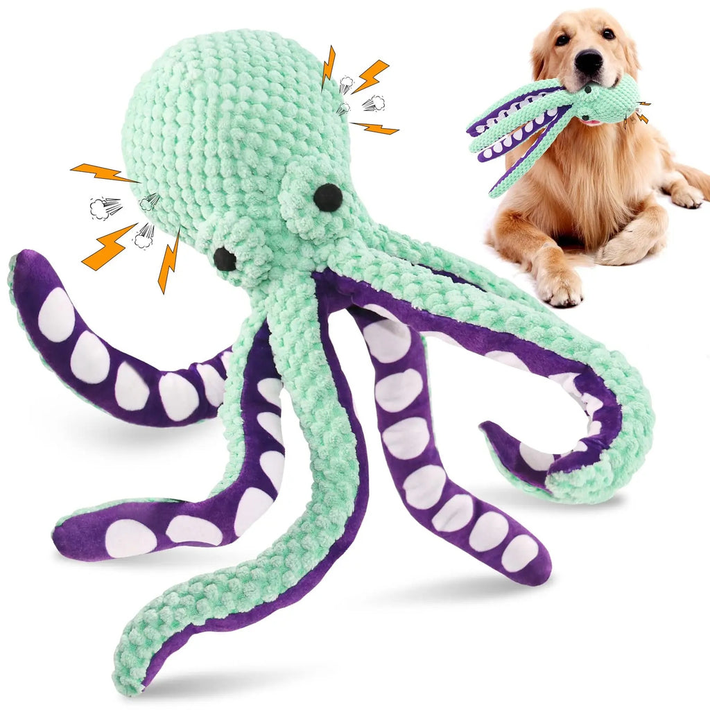 Squeaky Octopus Plush Toy – Fun for Cats and Dogs