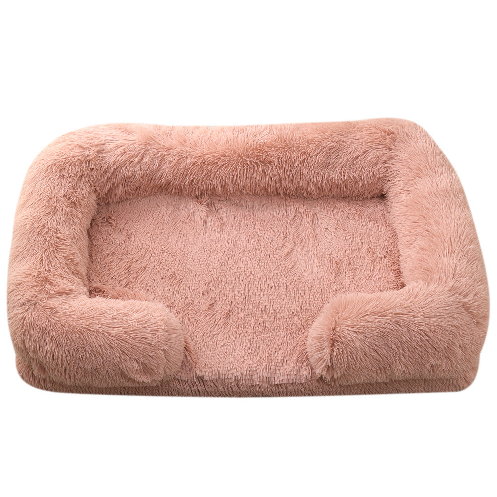 Super Cozy Round Plush Bed Dogs Love