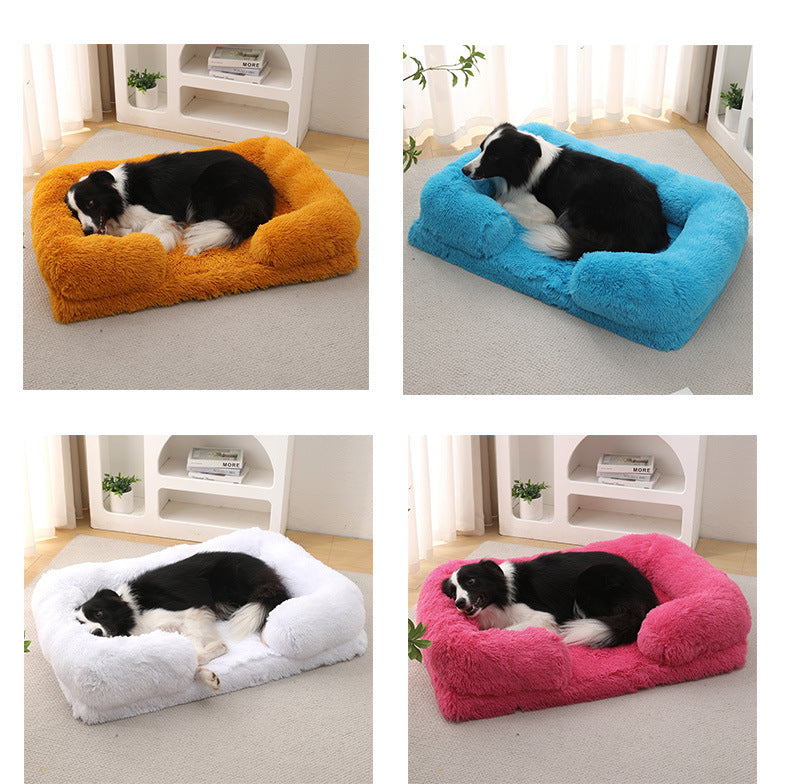 Super Cozy Round Plush Bed Dogs Love