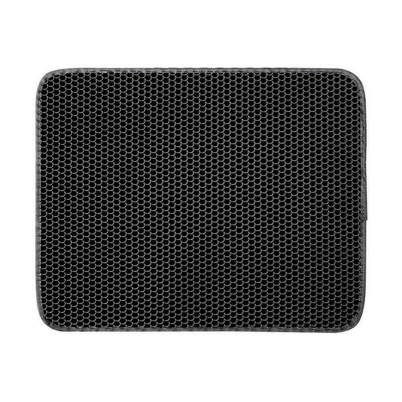 Cat Litter Mat Cat Litter Trapping Mat Honeycomb Double Layer Design Urine And Water Proof Material Scatter Control Less Waste Easier To Clean Washable