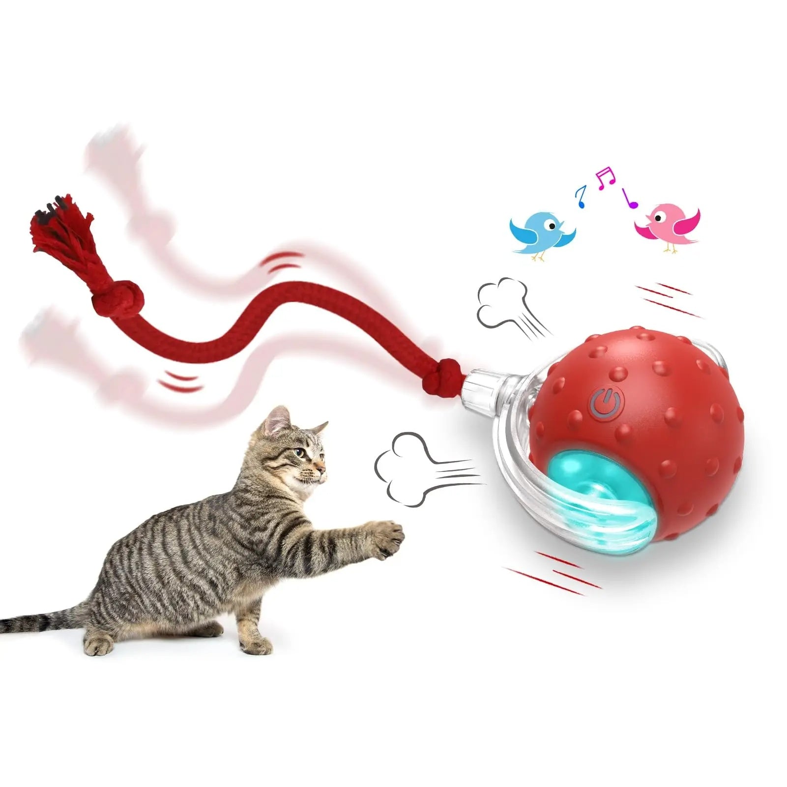 WhirlPurr™ Interactive Cat Rolling Ball